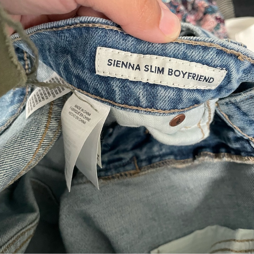 Lucky Brand women’s sienna slim boyfriend jeans denim floral embroidery size 30 - Picture 7 of 8